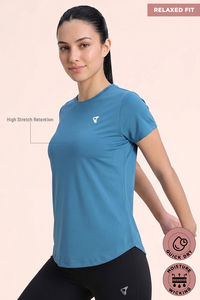 Zelocity Quick Dry Relaxed Top - Saxony Blue — thumbnail 6